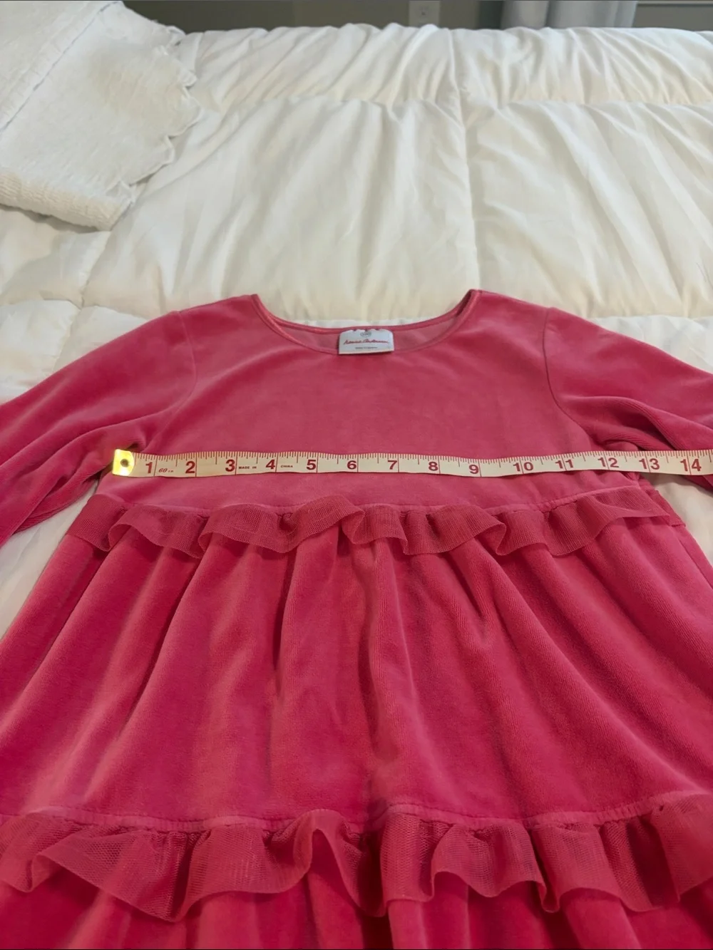 Hanna Anderson pink tiered dress - Size 6-7